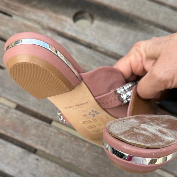 Kurt Geiger Pink Crystal Embellished shoes sparkle - Picture 8 of 8